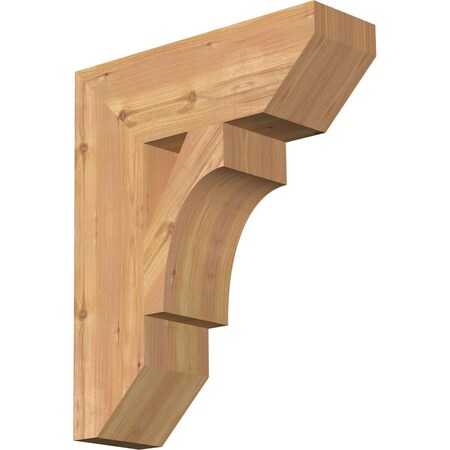 Westlake Slat Smooth Bracket, Western Red Cedar, 5 1/2"W x 18"D x 22"H